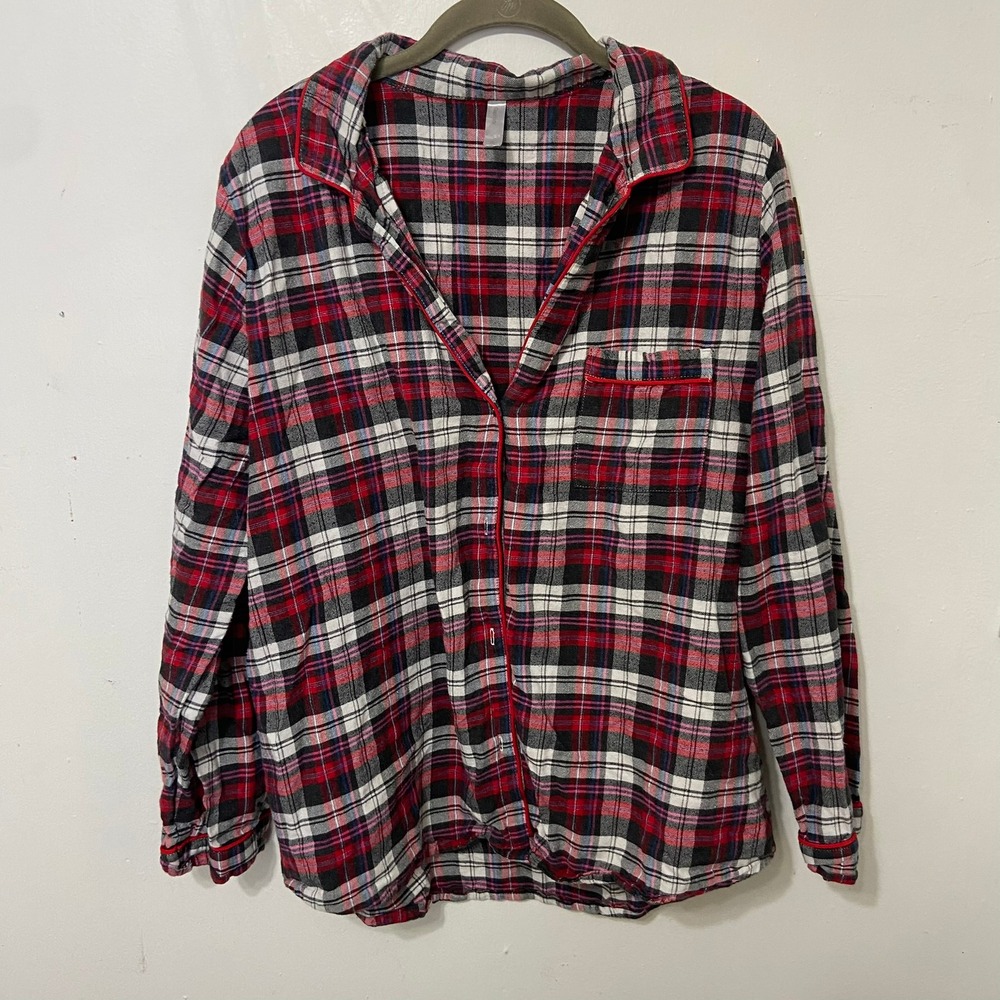 Gap Body Women's Flannel Plaid Pajama Set Pjs Comfy XL Holiday